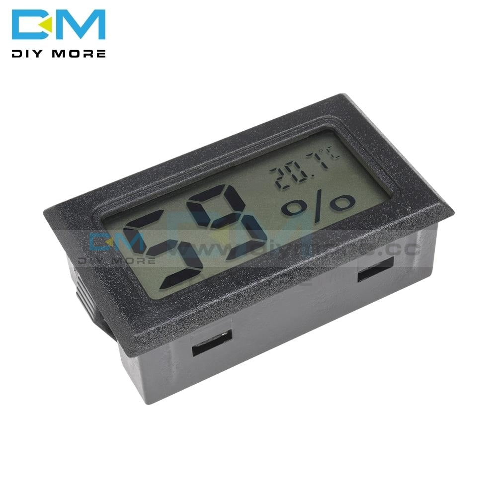 Mini Black Digital Lcd Display Thermometer Hygrometer Temperature Indoor Convenient Sensor Humidity