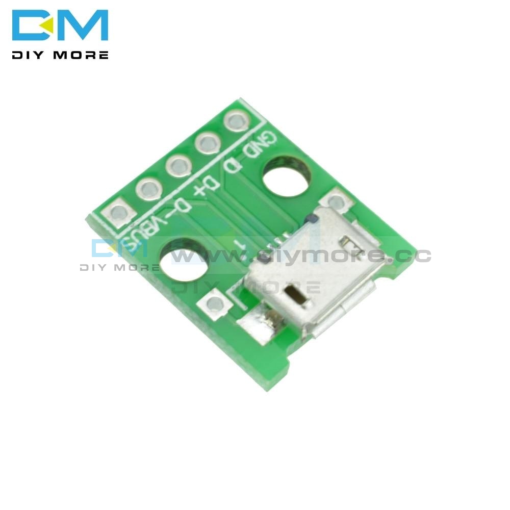 Mini/micro Usb To Dip Type A Female/ Male Adapter Converter For 2.54Mm Pcb Board Diy Power Supply