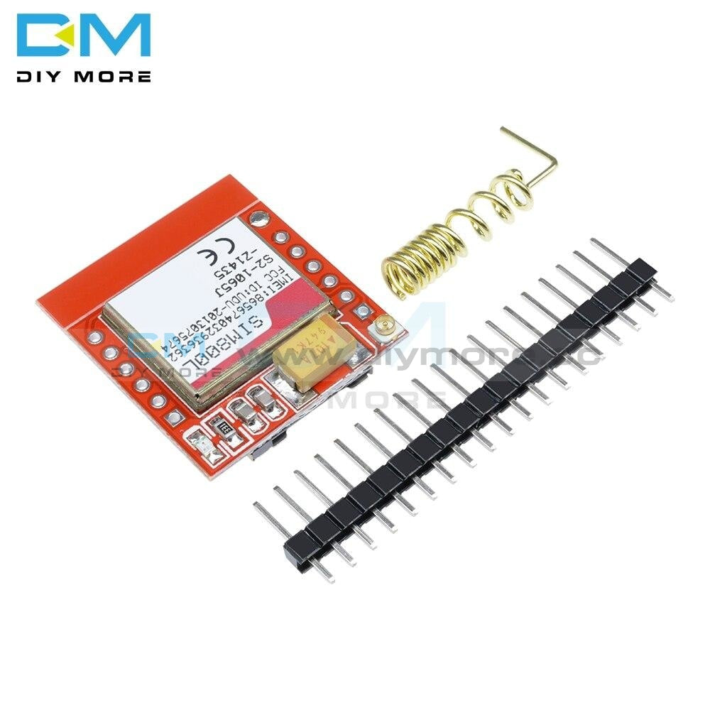 Mini Smallest Sim800L Gprs Gsm Module Microsim Card Core Wireless Board Quad Band Ttl Serial Port