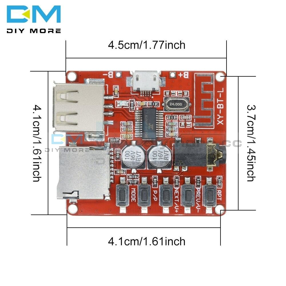 Mini Wireless Mp3 Decoder Bluetooth Ble 4.1 Board Circuit Module Lossless Decoding Micro Usb U Disk