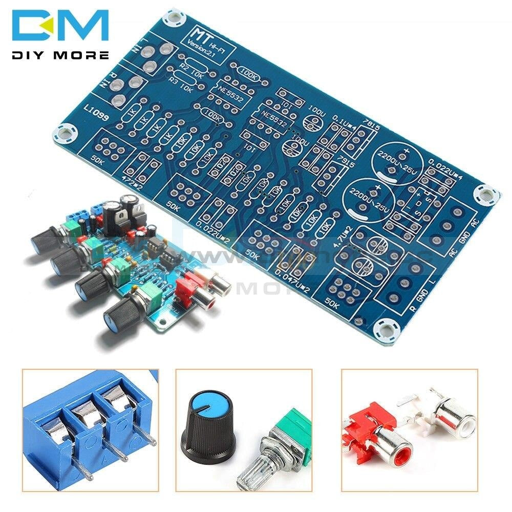 Ne5532 Filter Power Supply Hifi Amplifier Volume Tone Control Board Pre Drive Module Full Bridge