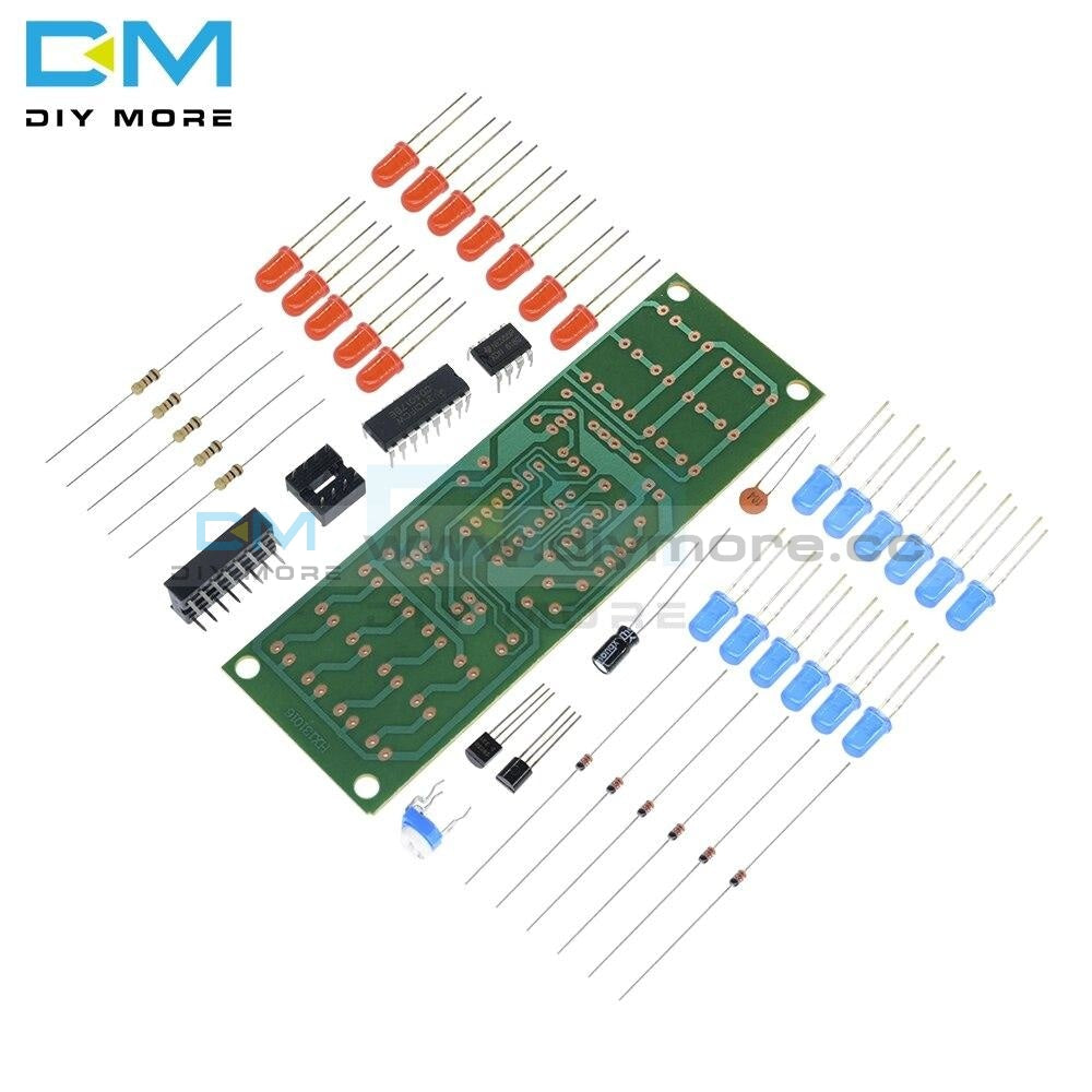 Ne555 Cd4017 Red Blue Double Color Flashing Lights Board Kit Strobepractice Learning Electronic