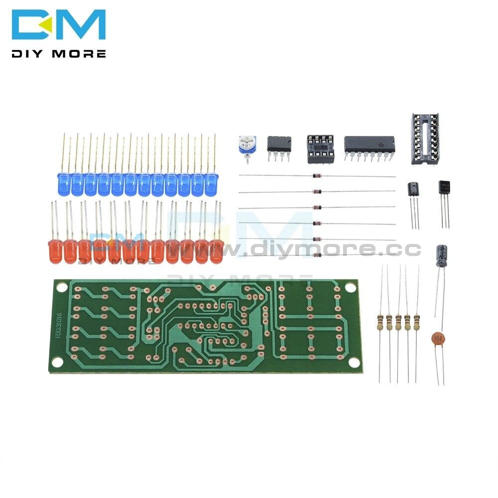 Ne555 Cd4017 Red Blue Double Color Flashing Lights Board Kit Strobepractice Learning Electronic