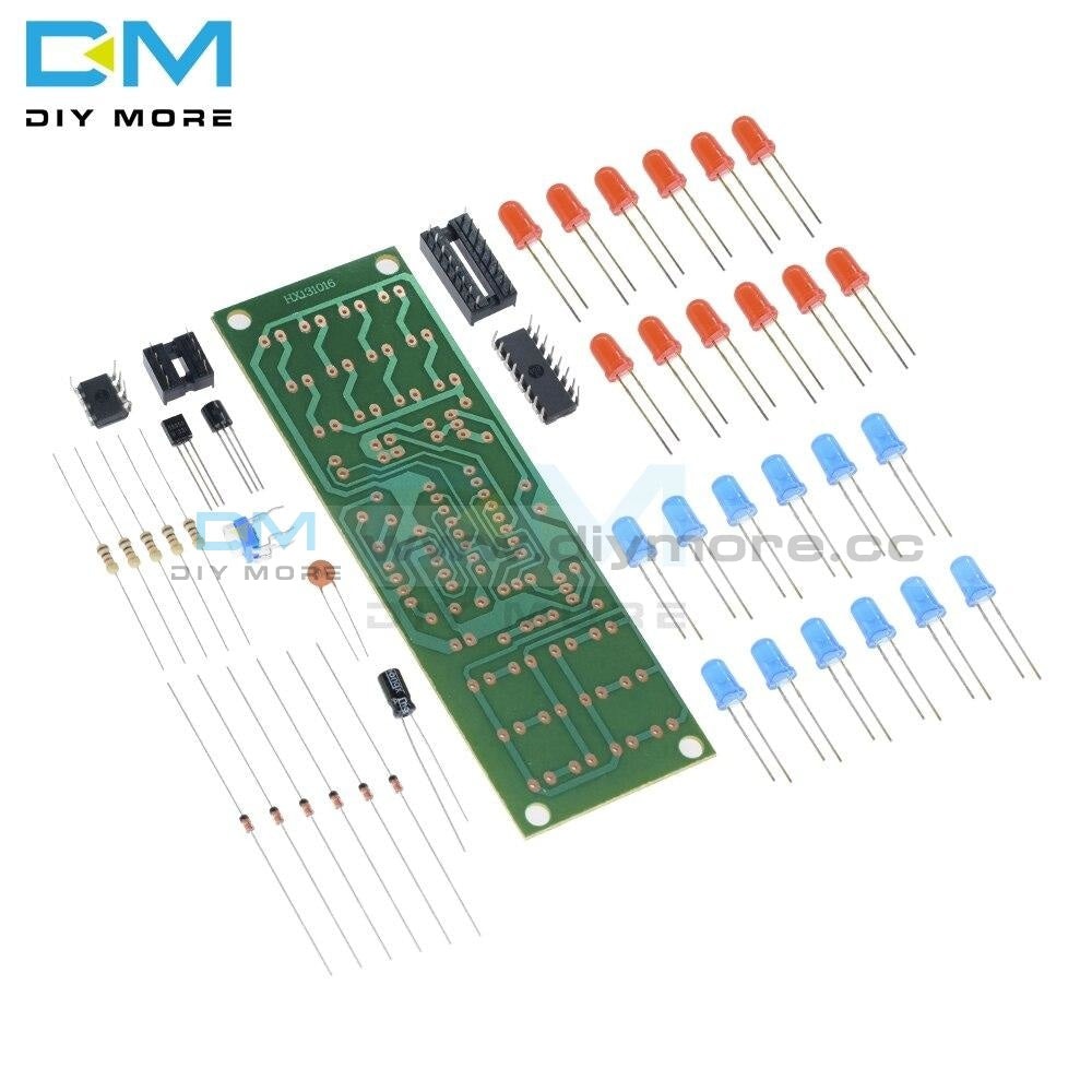 Ne555 Cd4017 Red Blue Double Color Flashing Lights Board Kit Strobepractice Learning Electronic