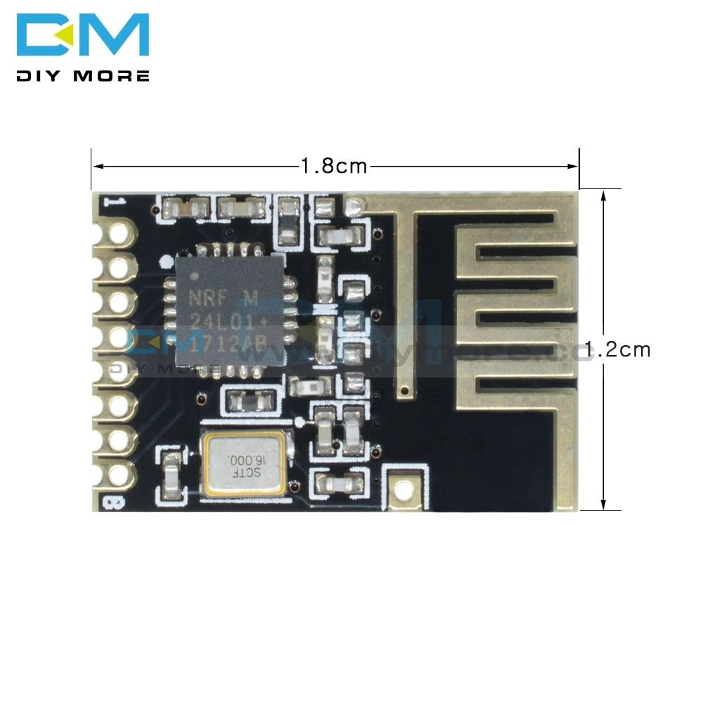 Nrf Module Adapter NRF24L01+2.4GHz RF Wireless Transceiver + 8/10 Pin Socket Adapter Plat ...