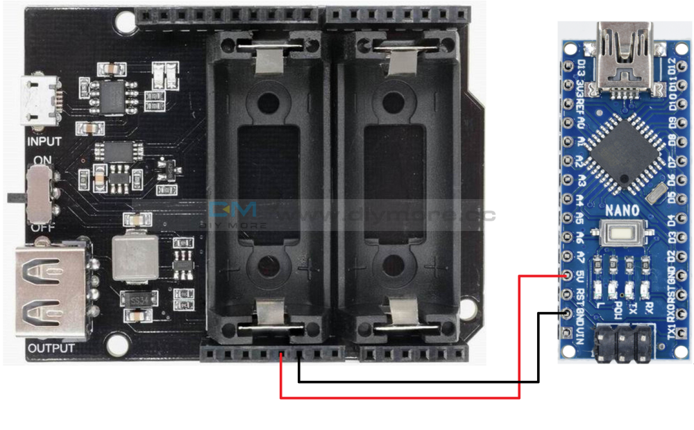 Micro USB 18650 Battery Shield V9 Holder Mobile Power Bank For Arduino Micro USB 18650 Battery Shield V9 Holder Mobile Power Bank For Arduino