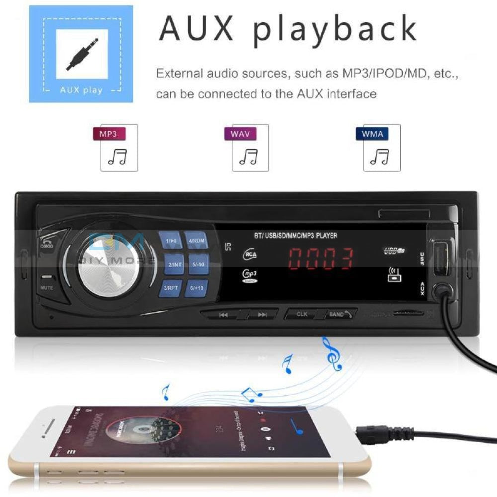 New 8013 Single 1 Din Car Stereo Mp3 Multimedia Player Bluetooth Autoradio In Dash Head Unit Usb Aux