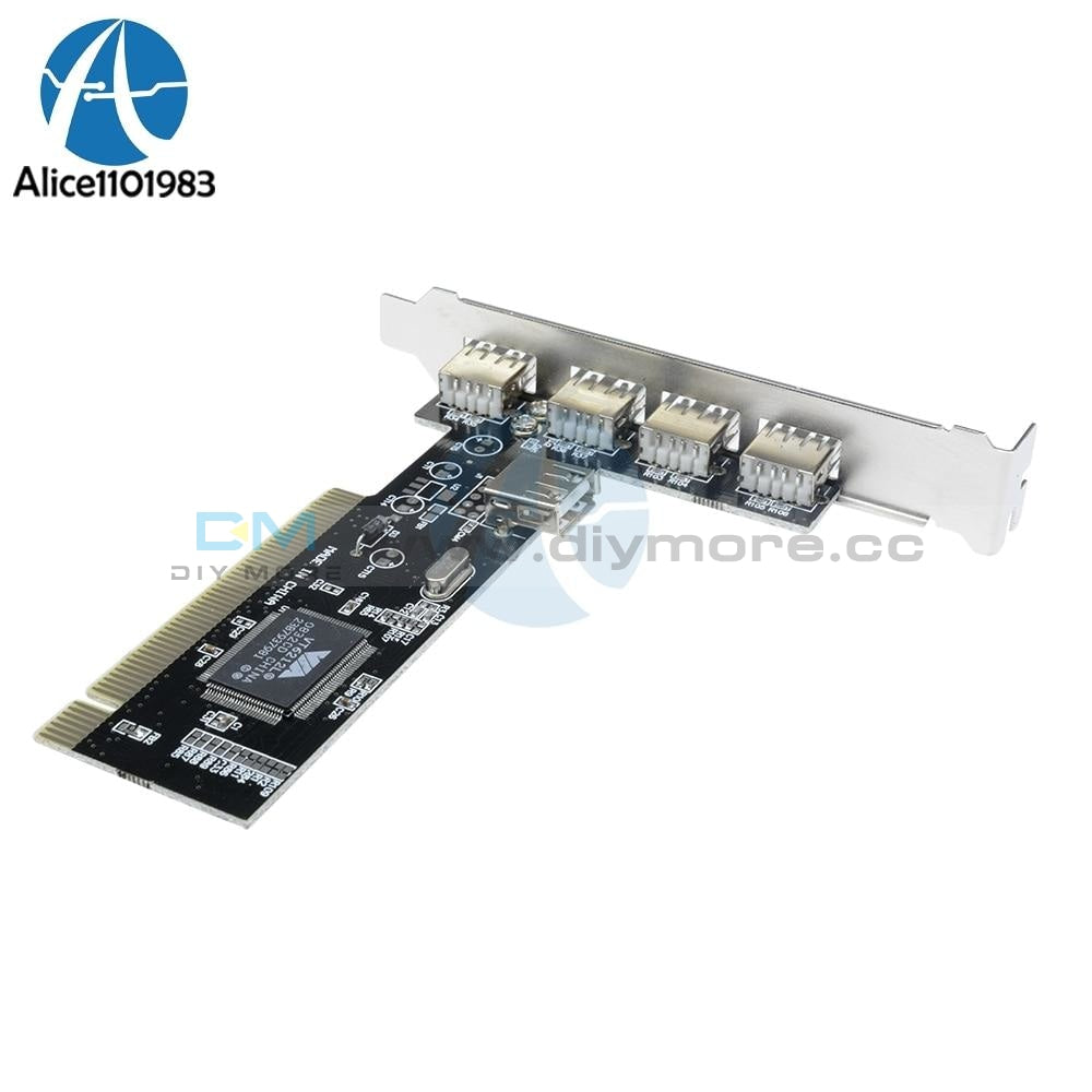 New High Speed 480Mbps 5 Port Usb 2.0 Pci Hub Card Control Controller Adapter Module 1.0 Compliant