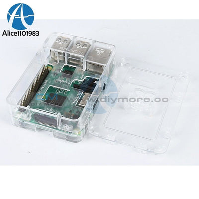 New Transparent Acrylic Raspberry Pi Case Box Updated For 3 2 & B+ High Gloss Shell Surface