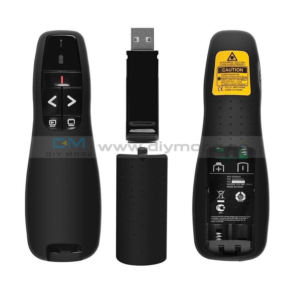 New Wireless Presenter Pointer Slide Power Point Clicker Usb Remote Control Laser Pen Ppt