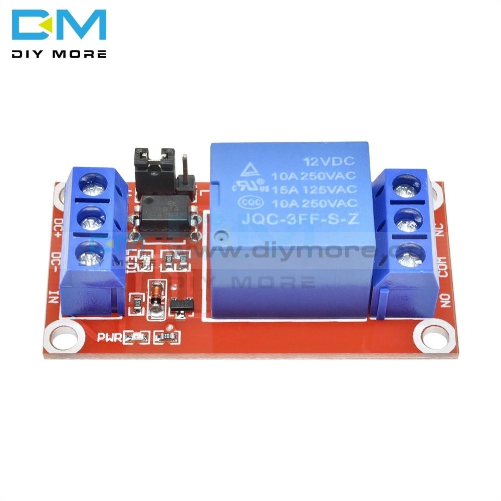 One 1 Channel 12V Relay Module Board Shield With Optocoupler Support High And Low Level Trigger