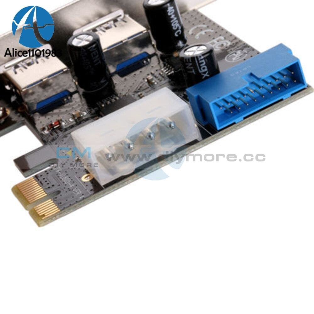Pci 2 Ports Express Usb 3.0 Front Panel With 4 Pin & 20 Control Card Adapter 5Gbps Speed Pin Molex