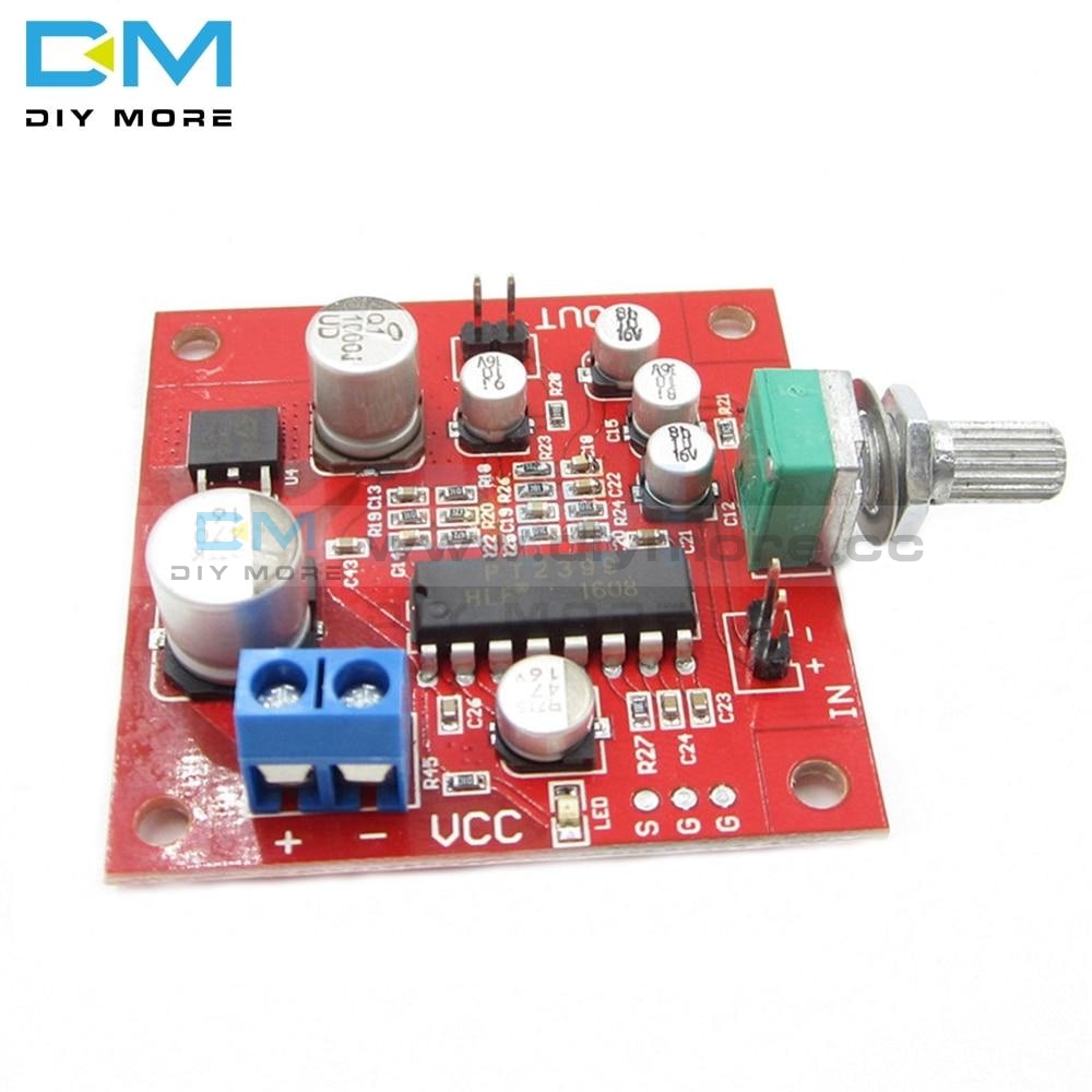 Pt2399 Microphone Reverb Plate Reverberation Board No Preamplifier Dc 6 15V Removable R27 Resistor