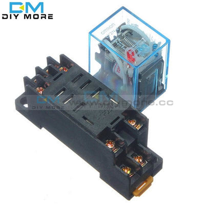 Power Relay Ly2Nj Socket Base 220V Ac Coil Miniature Dpdt 8 Pins 10A 240Vac Ly2 Hh62P Jqx 13F With
