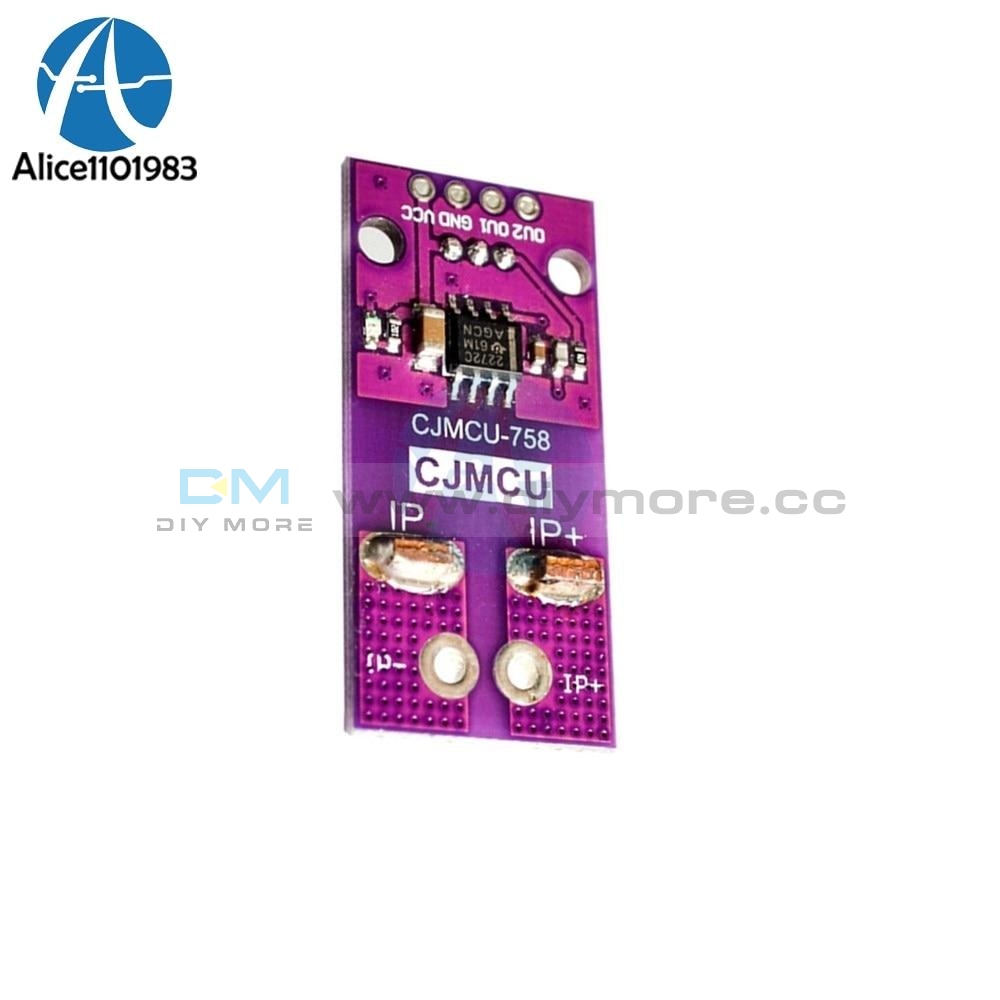 Power Supply Hall Current Sensor Cjmcu 758 Acs758Lcb 050B Pff T Linear Module 3V 5.5V Single Ultra