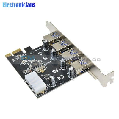 Professional 4 Port Pci E To Usb 3.0 Hub Express Expansion Card Adapter 5 Gbps Speed Controller For