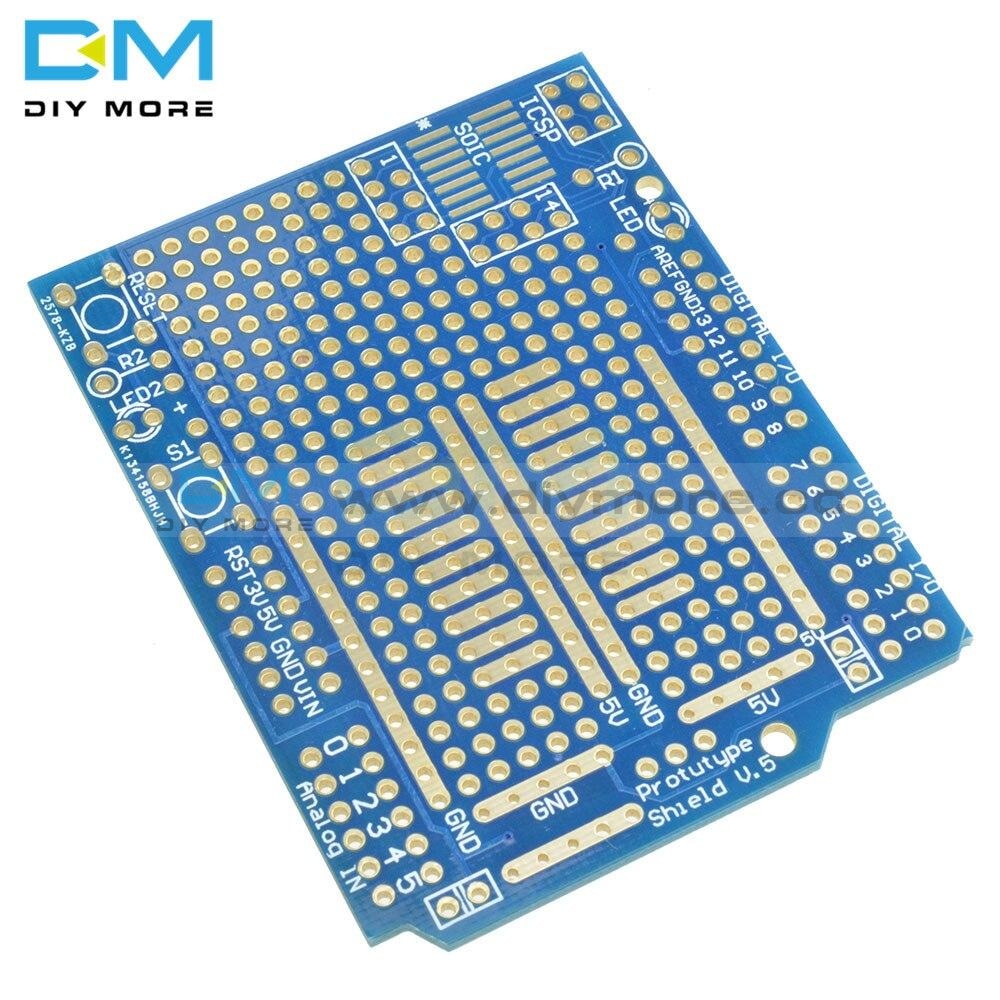 Prototype Pcb For Arduino Uno R3 Shield Board Diy Combo Module 2Mm+2.54Mm Pitch Fr 4 Glass Fiber Kid