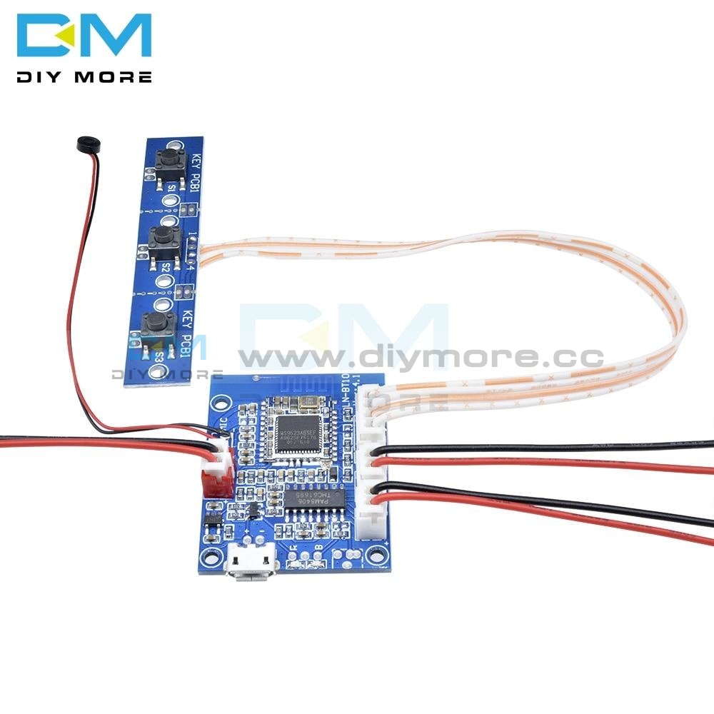 Pure Bluetooth 4.1 5W+5W Stereo Amplifier Board Pam8406 Audio Receiver Module With Aec/anc Noise