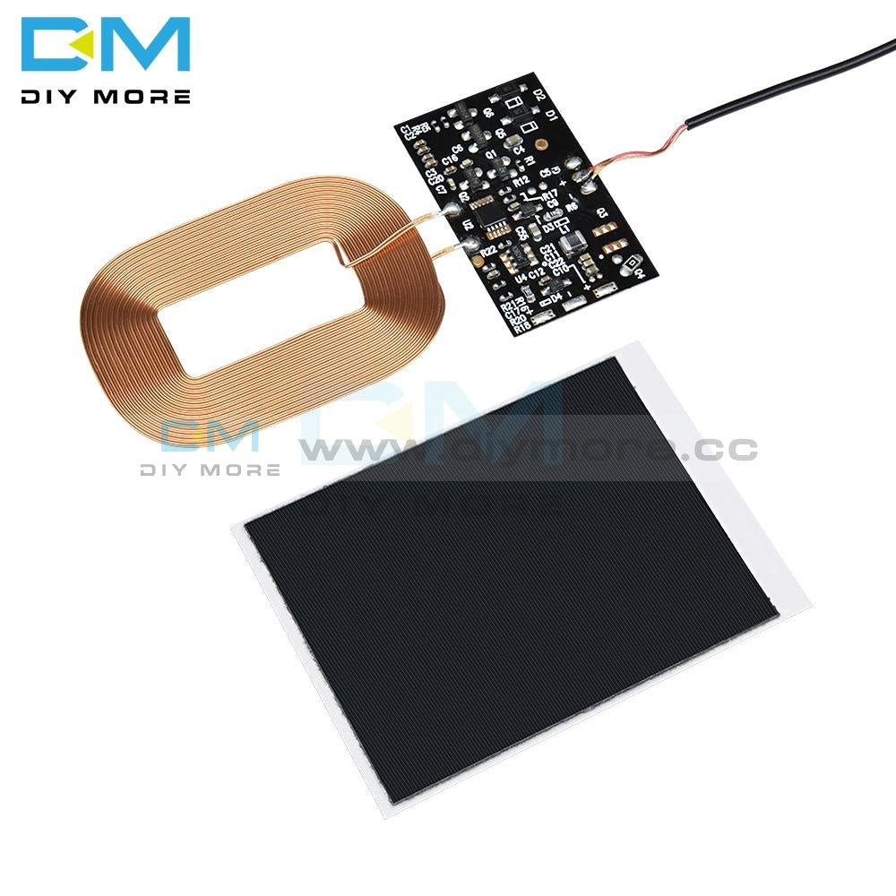 Qi Standard Wireless Charging Coil Receiver Module Circuit Board Diy For Phone Battery 5V 1A 5W Fast
