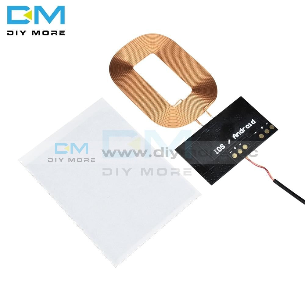 Qi Standard Wireless Charging Coil Receiver Module Circuit Board Diy For Phone Battery 5V 1A 5W Fast