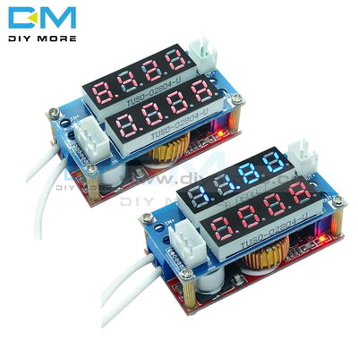 Red Blue Cc Cv Step Down Max 5A Digital Voltmeter Ammeter Display Led Drive Board For Arduino