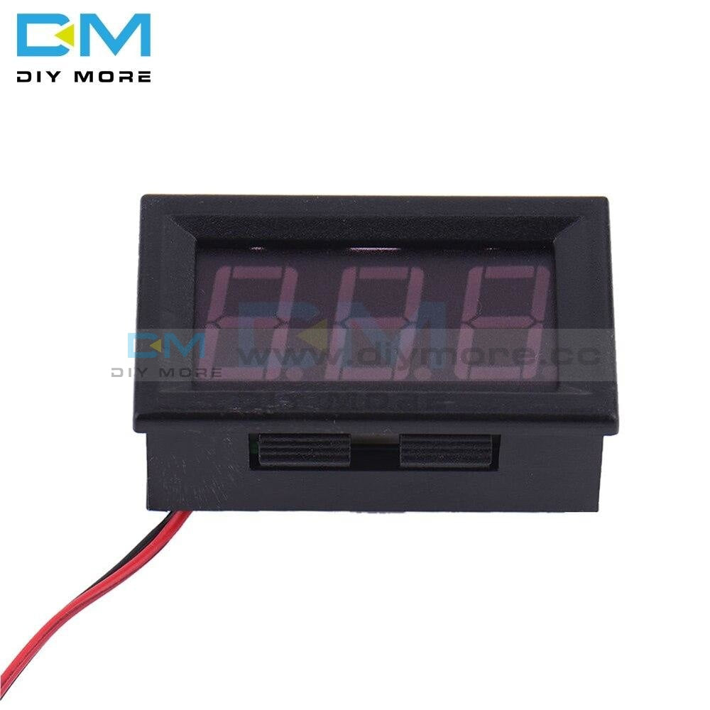 Red Blue Green Digital Led 2 Wire 0.56 Inch Dc Voltmeter Ac 70V 500V Home Use Voltage Display With