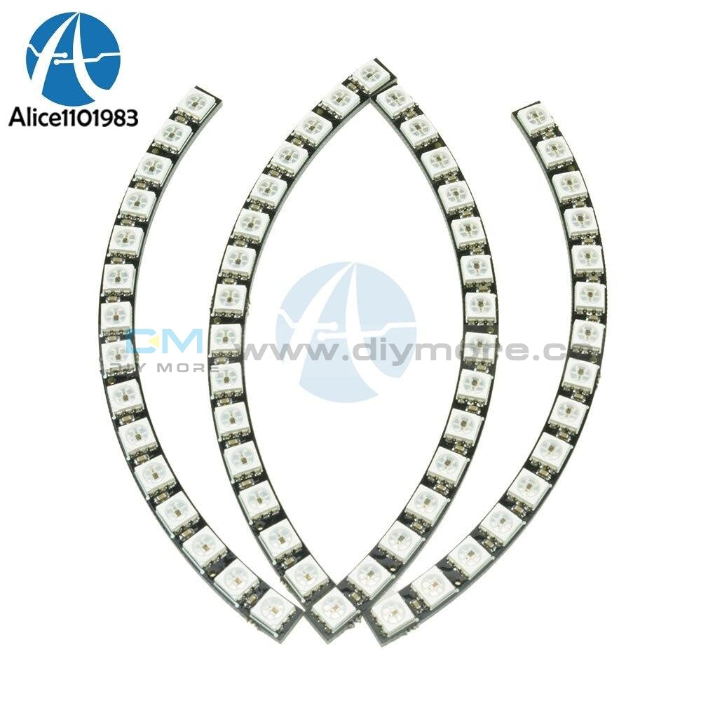 Ring Wall Clock 60 X Ultra Bright WS2812 5050 RGB LED Lamp Panel For A ...