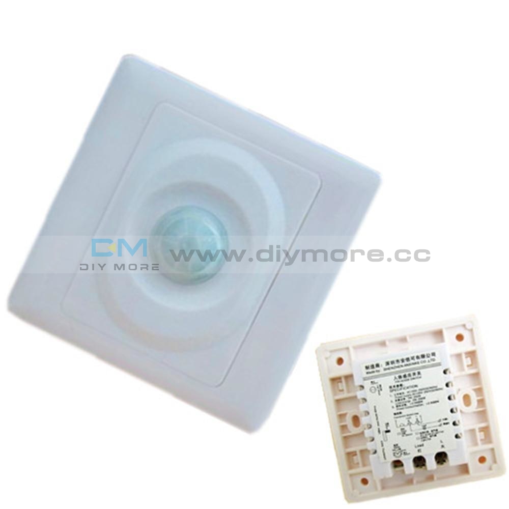 AC 110V 220V LED PIR Motion Sensor Switch IR Infrared Human Induction ...
