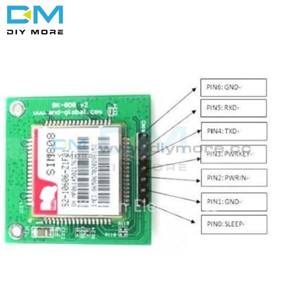 Sim808 Gprs/gps/gsm Wireless Board Module Quad Band Development Breakout Support Bluetooth