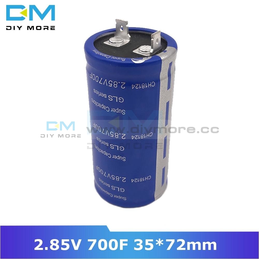 Super Farad Capacitor 2.85V 700F 35*72Mm High Frequency Low Esr Flag Feet 35X72Mm Ultracapacitor For