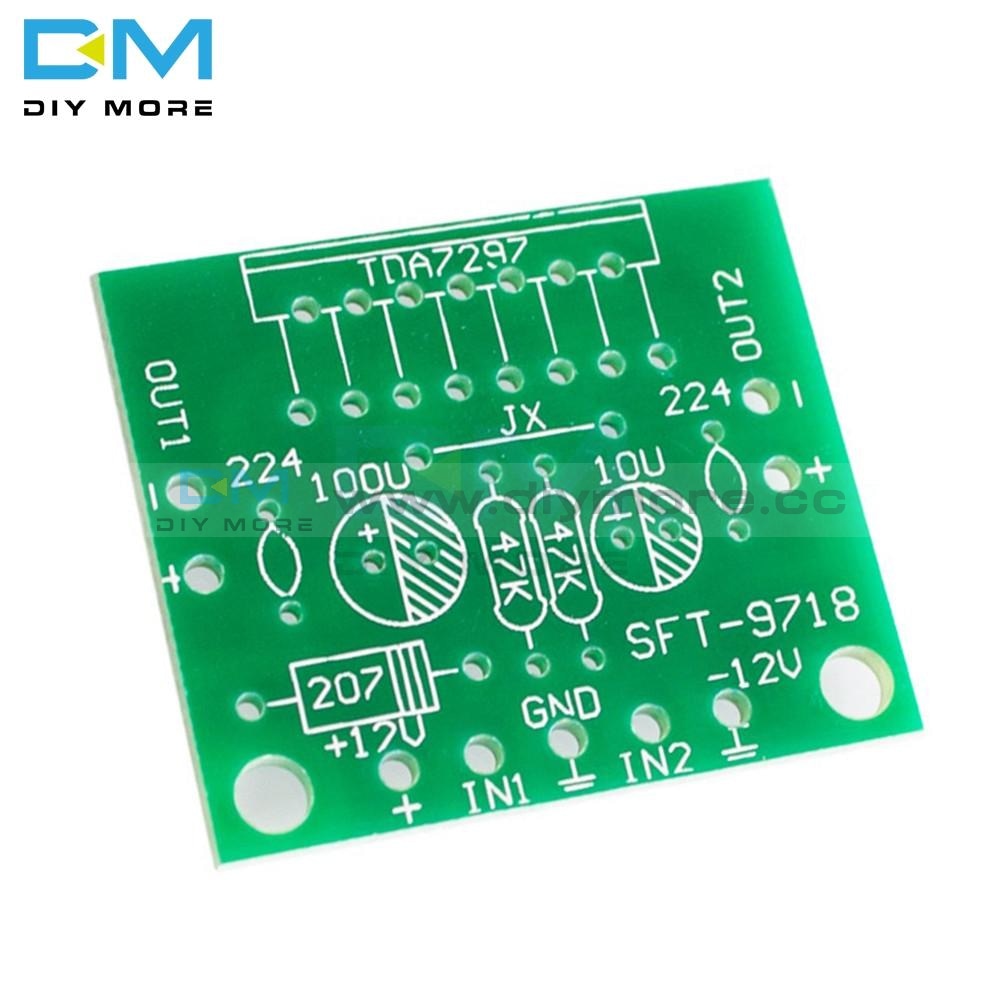 Tda7297 Amplifier Board Module 12V Dc Excellent Grade 2.0 Dual Audio Encoding Electronic Diy Kit