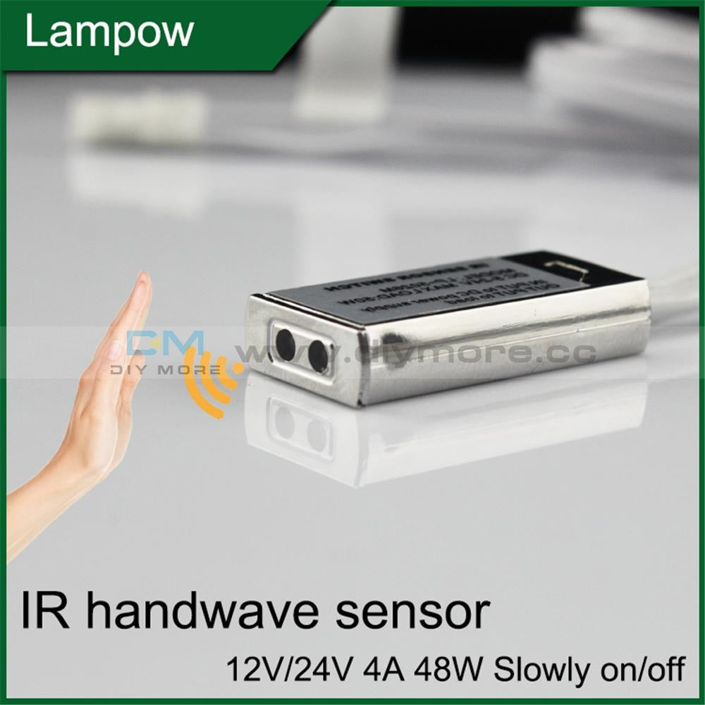 Dc 12V/24V Ir Hand Wave Sensor Switch 5A Sweep 10Cm Sense Distance For Kitchen Bedroom Cabinet
