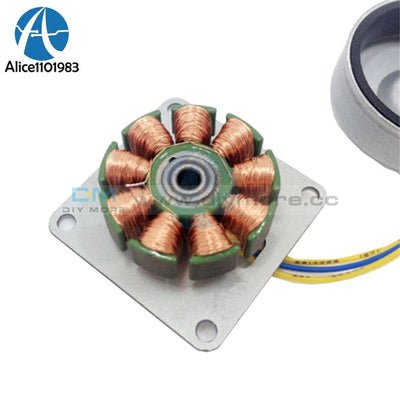 Three 3 Phase Ac Micro Brushless Generator Mini Wind Hand Motor Module For Arduino With Led Lamp