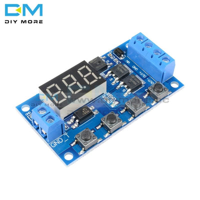 Trigger Cycle Timer Delay Switch 12V 24V Circuit Board Dual Mos Tube Control Dc Motor Led Light
