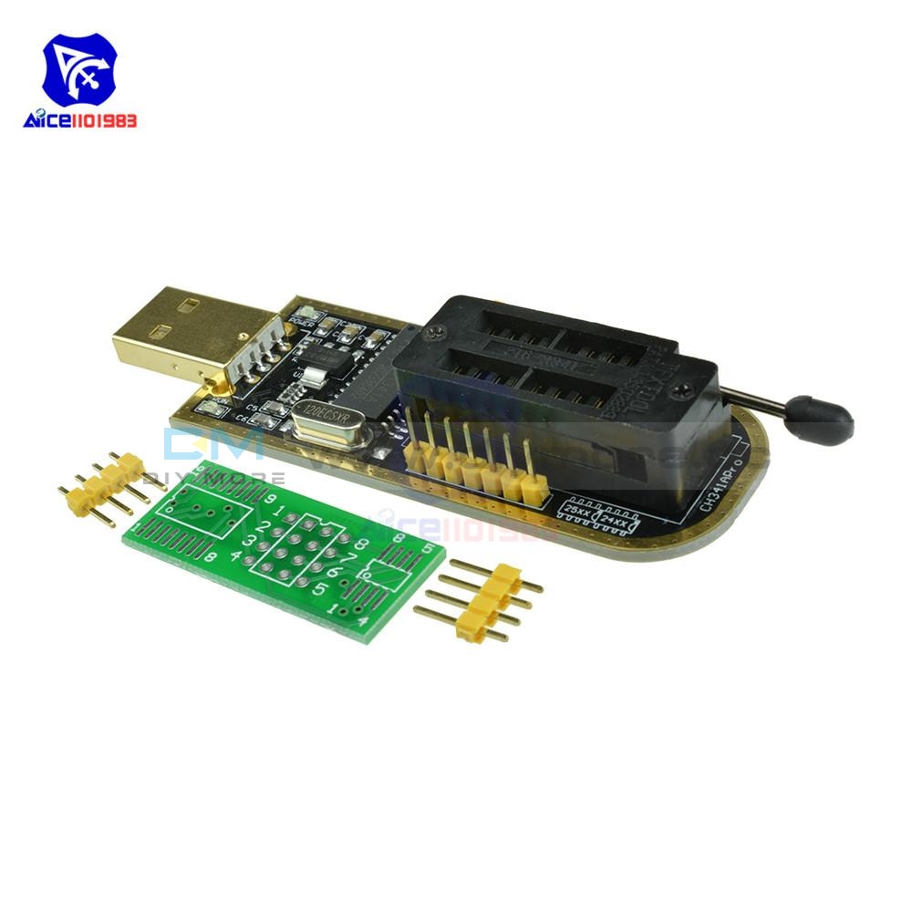 Flash Writer Module USB Programmer CH341A Series 24 EEPROM Writer 25 SPI Flash BIOS Board ...