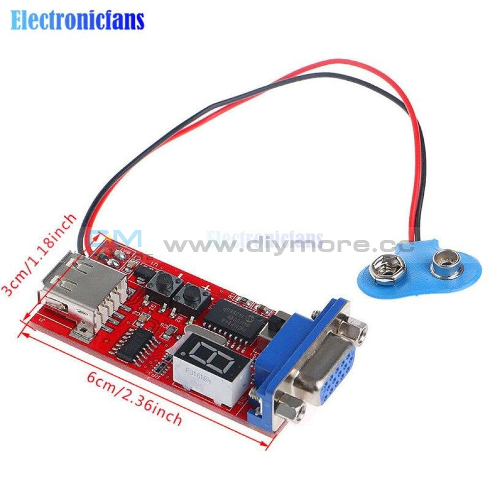 Vga Signal Generator Lcd Tester 15 Output Usb Battery Dual Power Supply Gps/gprs Module