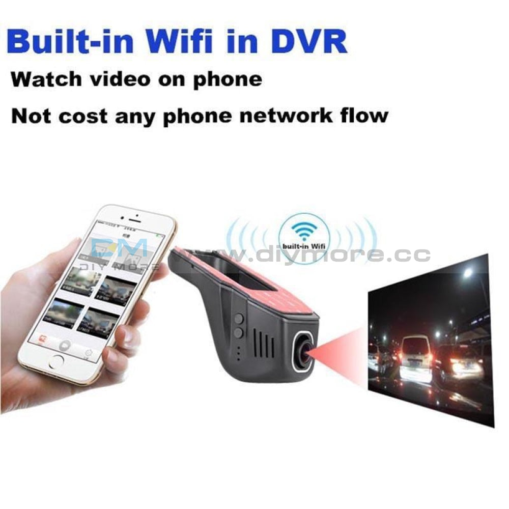 Wifi Hidden Car Dvr Camera 1080P Video Recorder Dash Cam Night Vision Support App Control Wifi Dvr