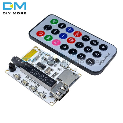 Wireless Led Digital Bluetooth Decoder Board Audio Sound Module With Infrared Remote Controller For