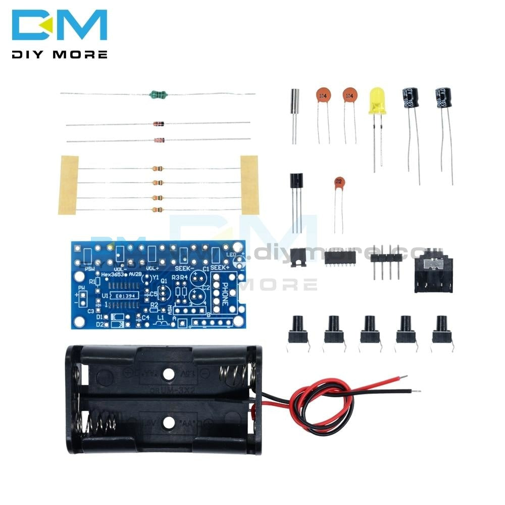Wireless Stereo Fm Radio Receiver Module Pcb Diy Electronic Kits 76Mhz 108Mhz Dc 1.8V 3.6V Board