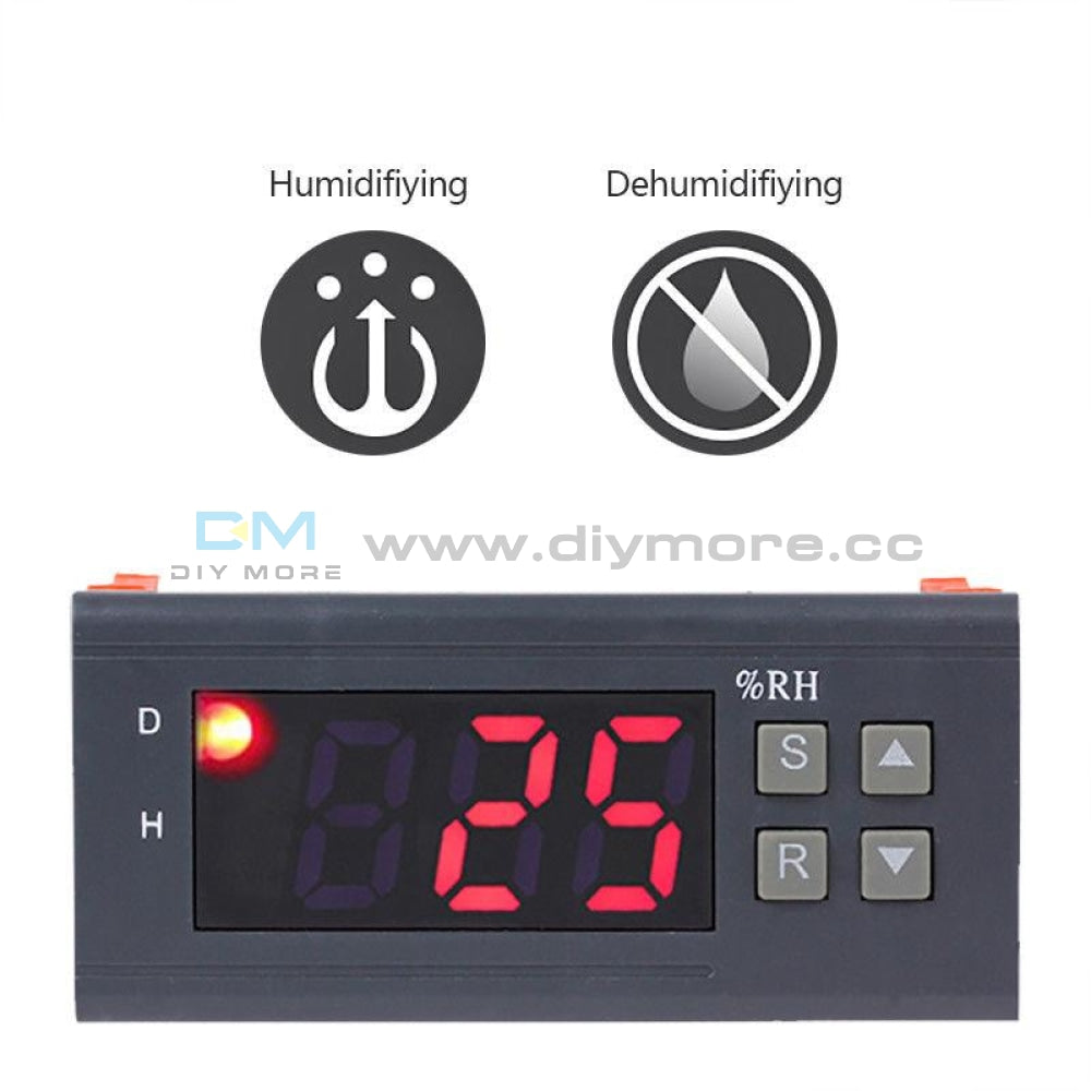 Mh13001 Ac220V/110V/ 12V Digital Humidity Controller 1%rh - 99%rh Temperature Sensor