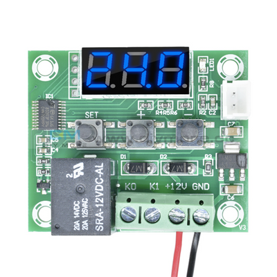 W1209 Ac 110-220V Digital Led Thermostat Temprature Controller With Probe Sensor Blue
