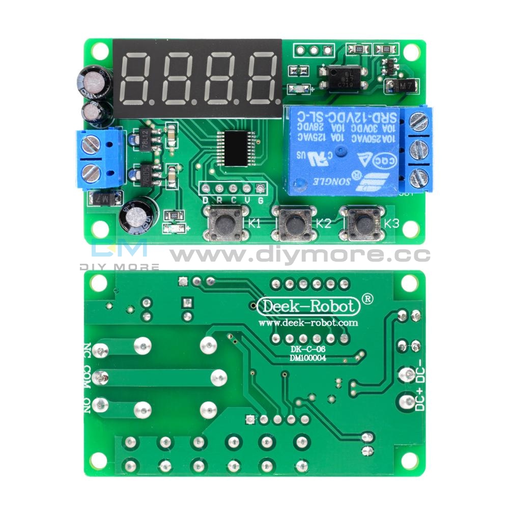 Digital Led Display Automation Delay Relay Switch Module Timer Control Dc12V