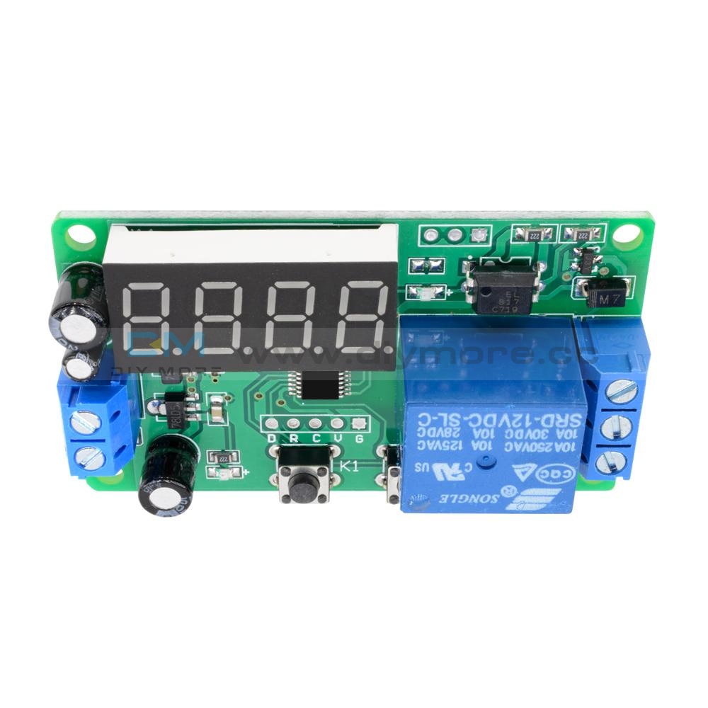 Digital Led Display Automation Delay Relay Switch Module Timer Control Dc12V