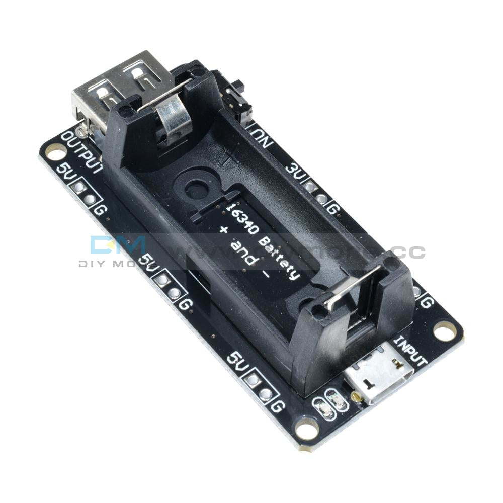 Micro Usb 16340 Lithium Battery Shield Mobile Power Holder Adapter For Arduino Module