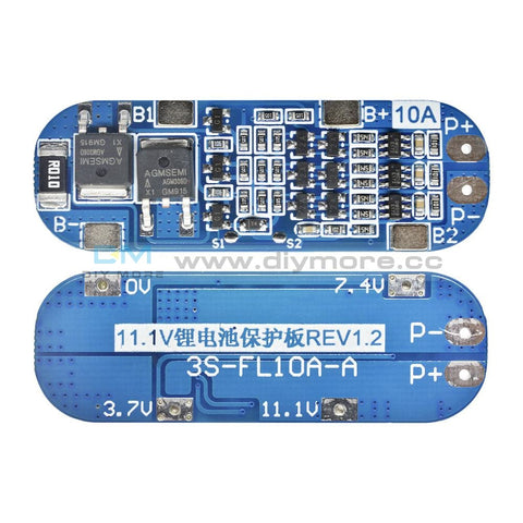 3S 10A Pcb Li-Ion 18650 Lithium Battery Protection Charger Board 11.1V 12.6V Protection Board