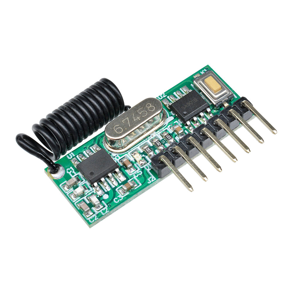 433MHz RF Wireless Remote Control Learning 4 Channel Decoding Receiver Module