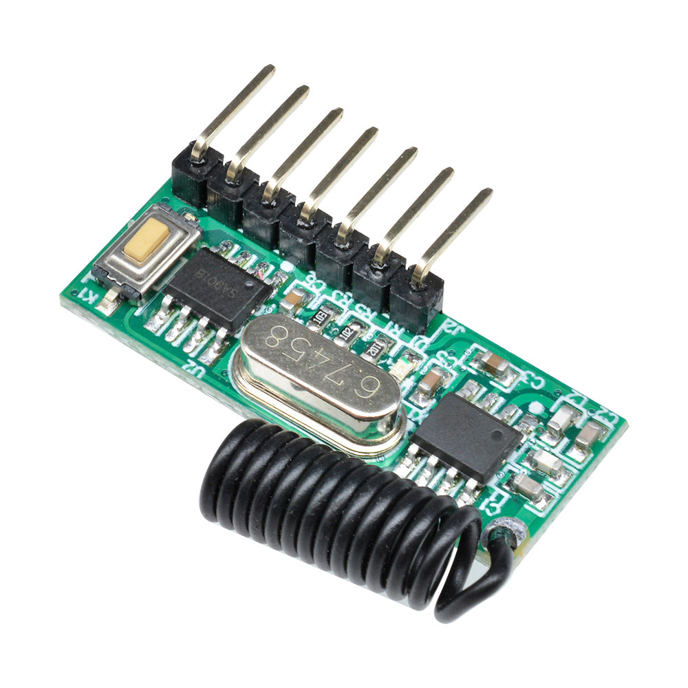 433MHz RF Wireless Remote Control Learning 4 Channel Decoding Receiver Module