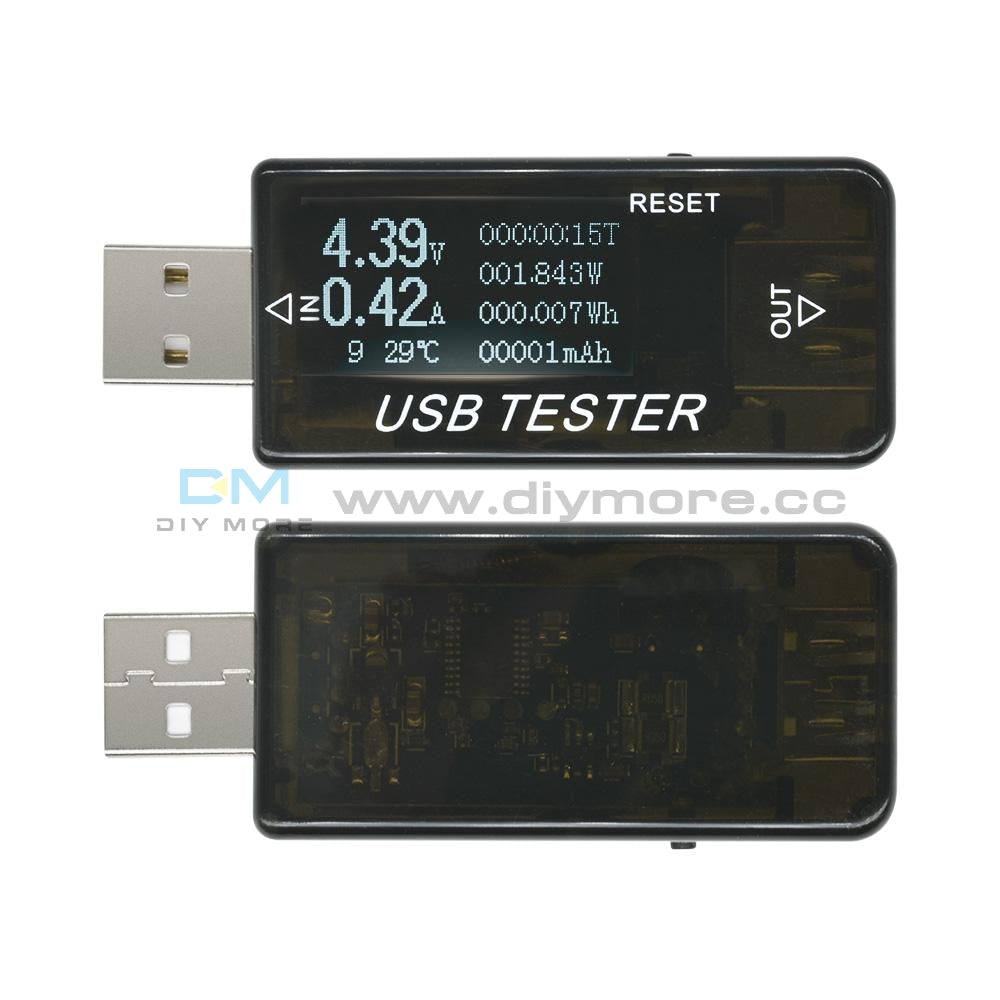 Lcd Usb Tester 6 In 1 Current Voltage Power Capacity Detector Voltmeter Dc 4~30V Testers