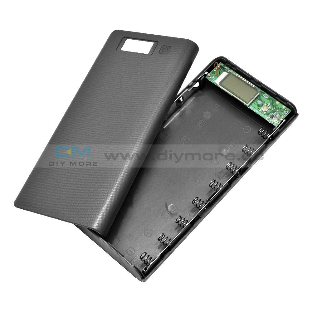 Dual Usb 5V 2.1A/ 1A 18650 Battery Box Diy For Power Bank Charger Case 8X18650 Holder Lcd Indicator
