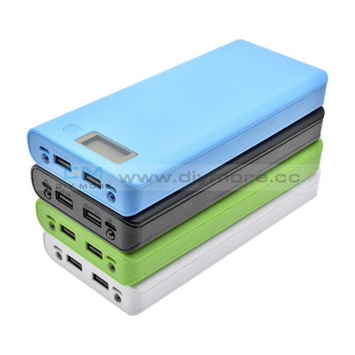 Dual Usb 5V 2.1A/ 1A 18650 Battery Box Diy For Power Bank Charger Case 8X18650 Holder Lcd Indicator